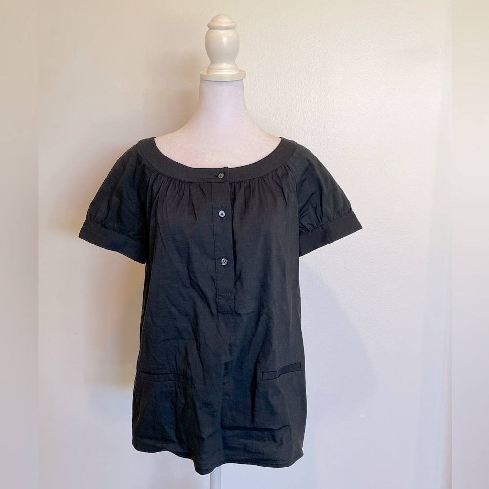 Theory Prairie Blouse Dark Blue Size Small